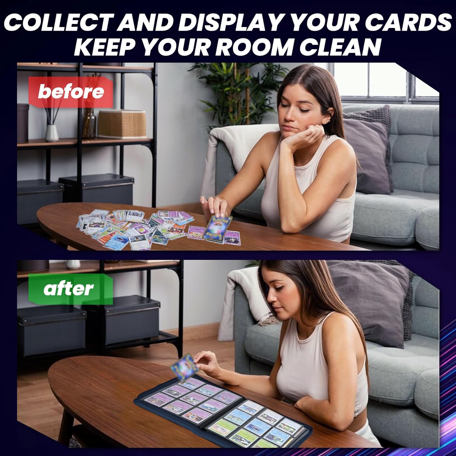 9 Pocket Trading Card Binder,  - Pokemon Binder Card 评论和价格