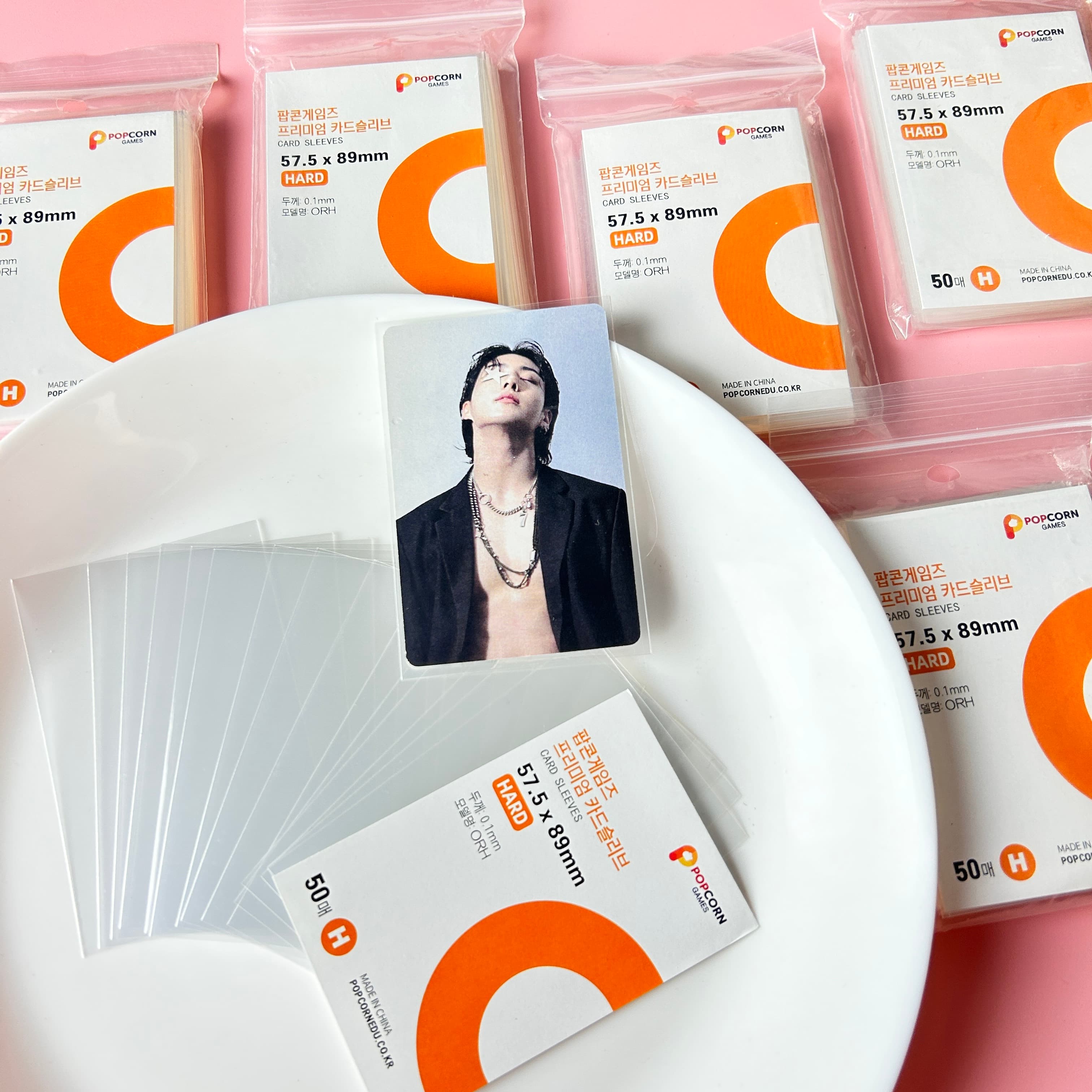 50Pcs Anti-scratch Transparent - Card Penny Sleeve 评论和价格