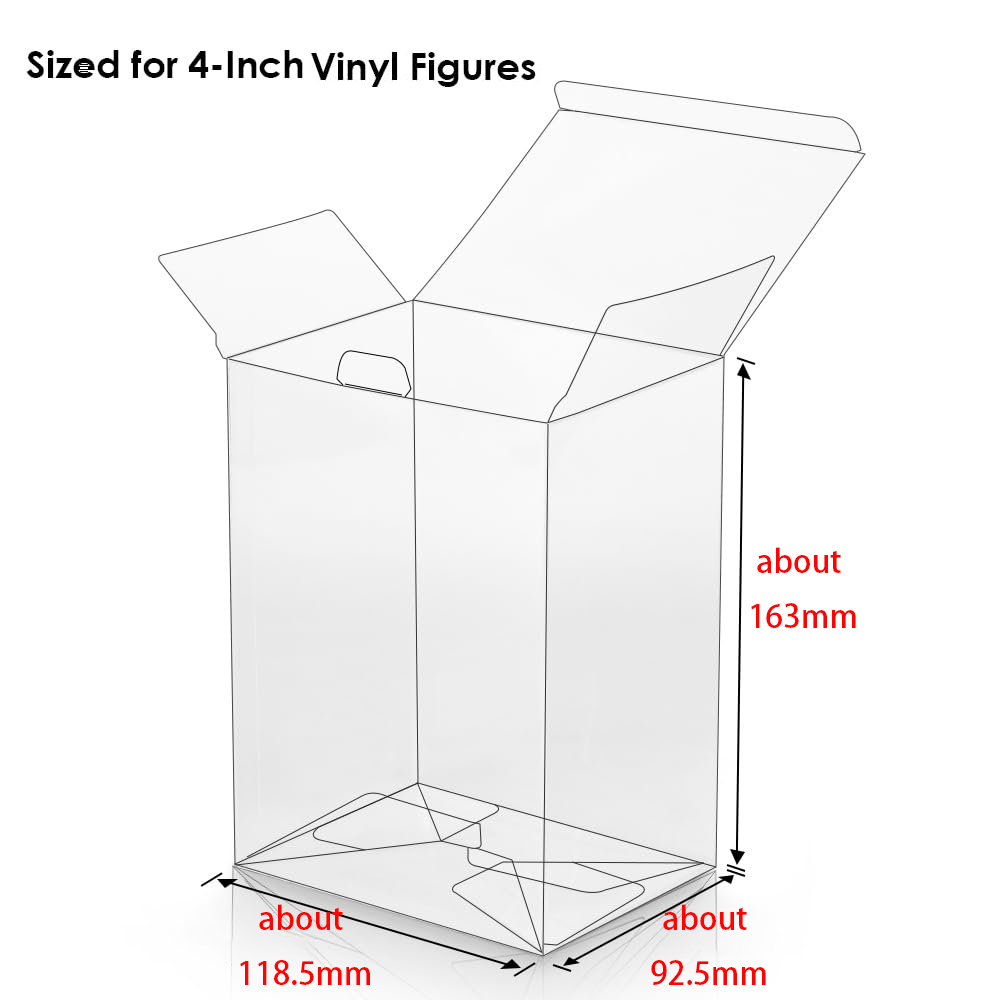 4 inch Clear Protectors Case F - Funko Pop Protector 评论和价格