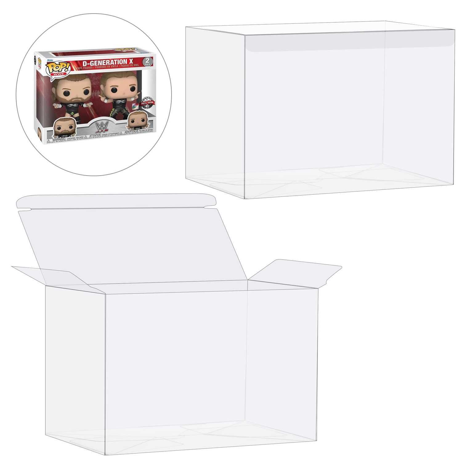 HIGOPLAY 2 in 1 Pack Protectiv - Funko Pop Protector 评论和价格