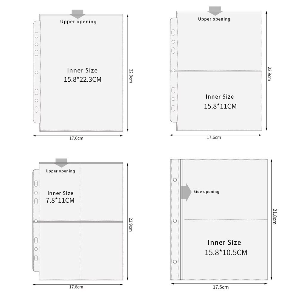Inner Page Card Binder A5 Phot - Card Penny Sleeve 评论和价格